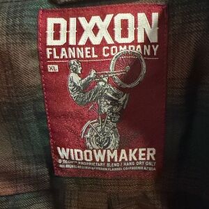 DIXXON Teal and Rust Plaid Men's Shirt